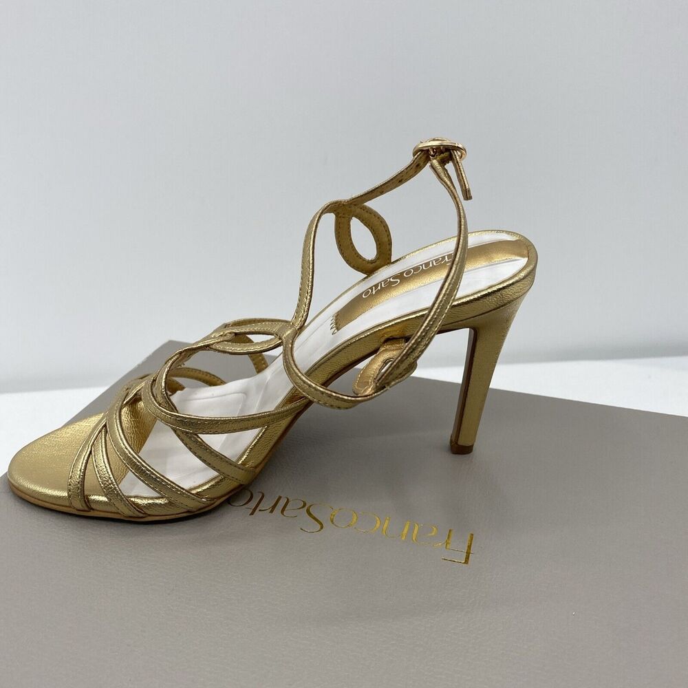Franco Sarto L-Harley Gold Heels Size 6 M - Picture 5 of 12